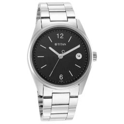 titan 1729SM08 Neo Black Dial Analog with Date Watch for Men image 1