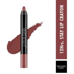 swiss beauty Non Transfer Matte Crayon Lipstick - Brownie Point image 1