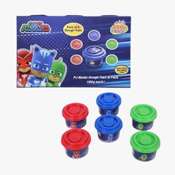dough magic Pack of 6 PJ Masks Dough Tubs with 2 in 1 Moulding Lid image 1
