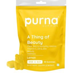 purna gummies Vitamin-C Lemon Gummies with Vitamin D3 & Zinc image 1