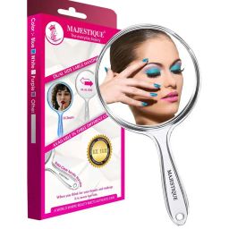 majestique Dual Side 1X/10X Magnifying Large Handheld Mirror image 1