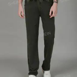 Shein Casual Elasticated Drawstring Waist Trousers with Pockets-image-46
