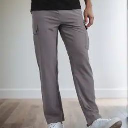 Shein Full Length Straight Track Pants With Pockets-image-65