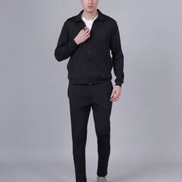 Shein Medium Length Full Sleeves Running Tracksuits With Pockets-image-82