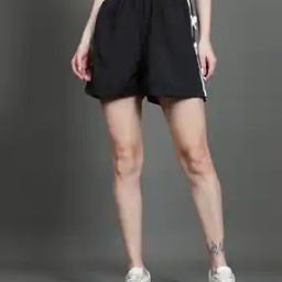 Shein Bow Detail High Rise Side Panelled Shorts-image-5