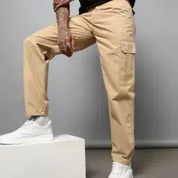 Shein Street Flap Pocket Full-Length Mid-Rise Cargo Pants-image-85