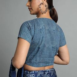 indie picks Dabu Print Tailored Fit Front-Open Top image 2