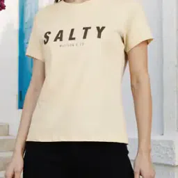 Shein Short Sleeves Typographic Chest Print Tshirt-image-53