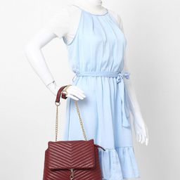 fig Quilted Sling Bag with Chain Strap image 2