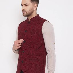 even Self-design Nehru jacket image 2