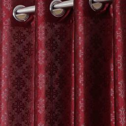 cortina eyelet curtain Set of 2 Printed Window Curtains image 2