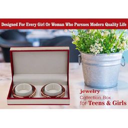 atorakushon Set of 2 Colourblock Rectangular Bangle Boxes image 2