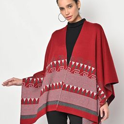 american eye Geometric-Knit Open-Front Shrug image 2