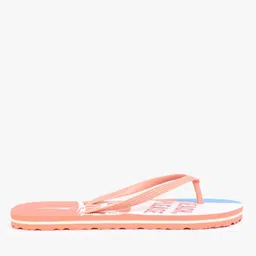 frisbee Typographic Print Thong-Strap Flip-Flops image 2