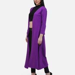 cation Full-Sleeve Open-Front Shrug image 2