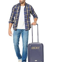 dkny Men Brand Print Hard Body Small Trolley Bag image 2