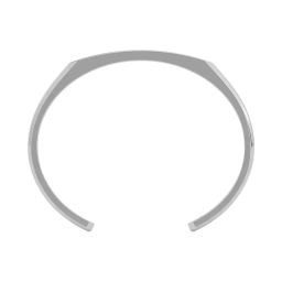 zillionaire Men Silver-Plated Partially-Open Kada image 2