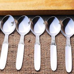 zevora Stainless Steel Cutlery Holder Stand with Spoons Set image 2