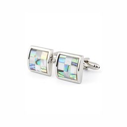 peluche Natural Multiple Stone Square Cufflinks image 2