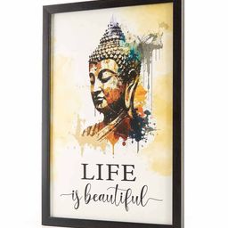 home centre Spectrum Wooden Buddha Print Frame image 2
