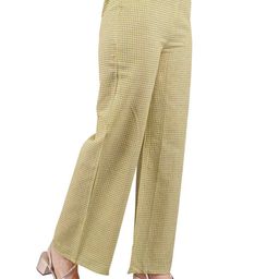 deckedup Checked Palazzos with Insert Pocket image 2