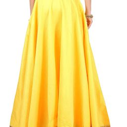 studio shringaar Flared Skirt with Contrast Boundary image 2