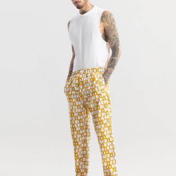 snitch Geometric Print Pyjamas with Insert Pockets image 2