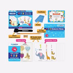 eduketive 123 Numbers & Counting Write & Wipe Reusable Activity Set image 2