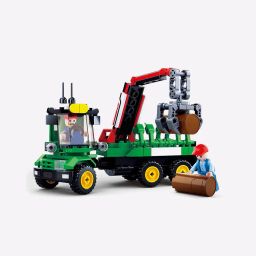 sluban Log Trailer Large Plastic Building Block image 2