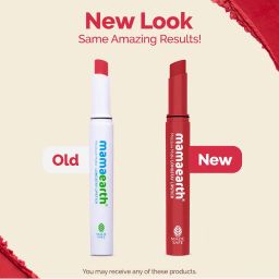 mamaearth Moisture Matte Longstay Lipstick With Avocado Oil & Vitamin E - 07 Raspberry Scarlet image 2