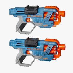 nerf Set of 2 Elite 2.0 Commander RD-6 Blaster with Rotating Drum image 2
