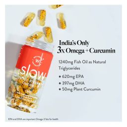 wellbeing nutrition Slow Triple Strength Omega 3 Fish Oil Capsules for Men and Women image 2