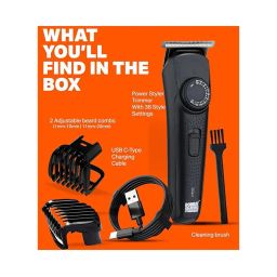 bombay shaving company Beard Trimmer For Men 38 Length Settings & Beard Styling Pen image 2
