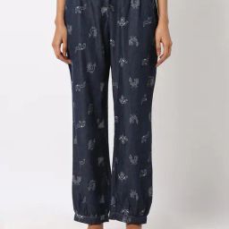 ajio Printed Pants with Insert Pockets image 2