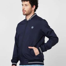 spykar Men Regular Fit Zip-Front Jacket image 2