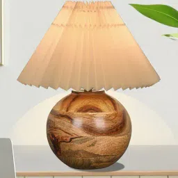 homesake Wooden Table Lamp with Shade  image 2