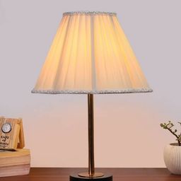 devansh Table Lamp with Wood Base image 2