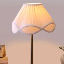 Devansh Off-WhiteWooden Base Table Lamp for Home Decor      image 2