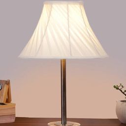 devansh Vintage Cross Pleated Table Lamp with Shade image 2