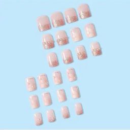 pink truck Set of 24 Artificial Reusable Nails  image 2