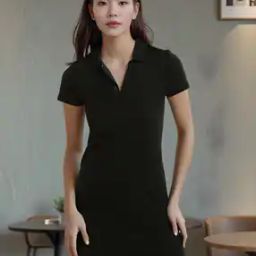 Shein Bodycon Dress with Spread Collar-image-56