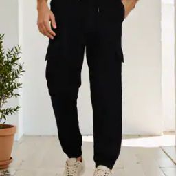 Shein Elasticated Drawstring Waist Cargo Style Joggers-image-45