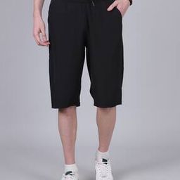 Shein Knee Length Track Shorts With Pockets-image-0