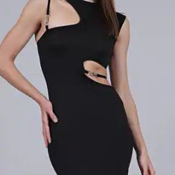 Shein Party Mini Length Sleeveless Cut-Out Strap Bodycon Dress-picture-28
