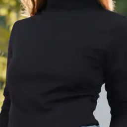 Shein Medium Length Turtleneck Full Sleeves Loose Fit Crop Top-image-52