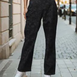 Shein Full Length Light Distressed Straight Fit Jeans-image-90