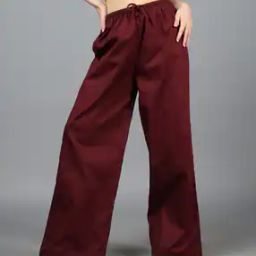 Shein Elasticated Drawstring Waist High Rise Relaxed Fit Pants-image-35