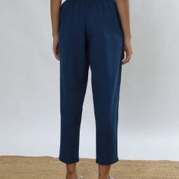 svrnaa by azorte Pleat-Front Pants with Waist Tie-Up image 3