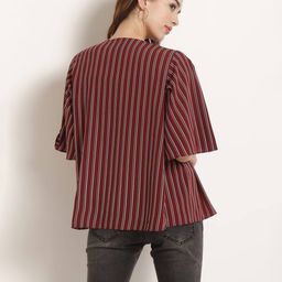 rare Striped Open-Front Shrug image 3
