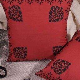molcha by babita singh Set of 2 Block Print Cushion Covers image 3